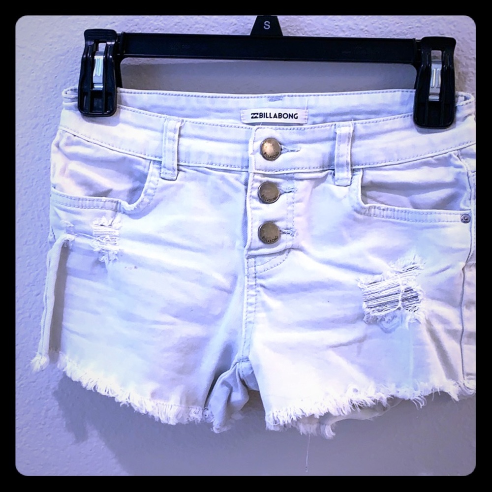 Billabong light jean shorts